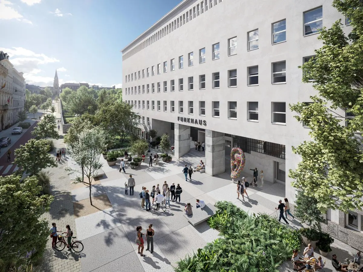 Der Vorplatz wird entsiegelt, begrünt und soll eine Begegnungszone werden.